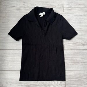 Calvin Klein Jeans Black Ribbed Shirt
